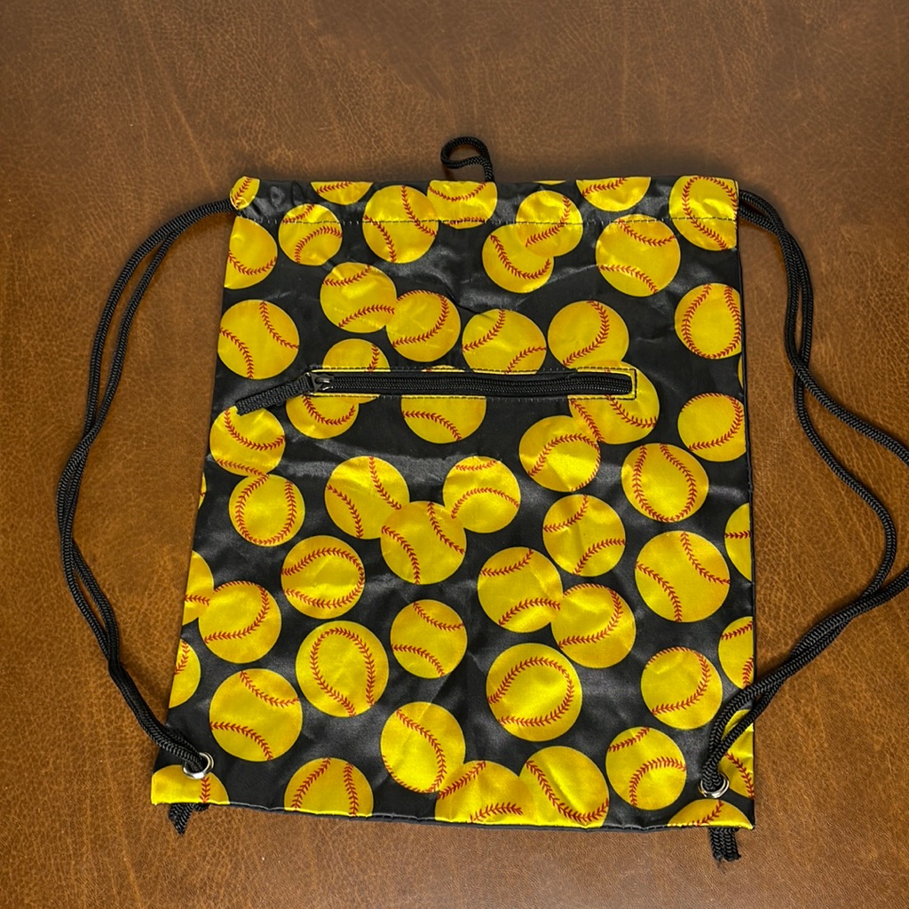 Drawstring Back Pack - Softball